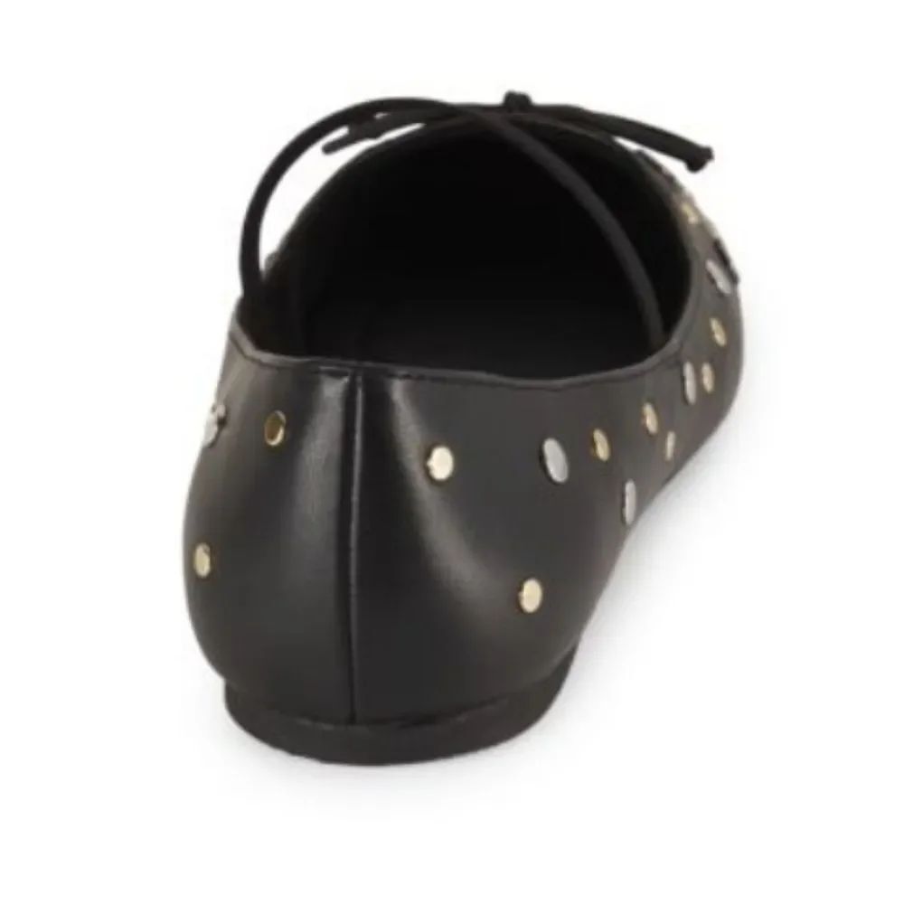 BRAND NEW REPORT TESSY STUDS CRISS-CROSS SLIP ON FLATS